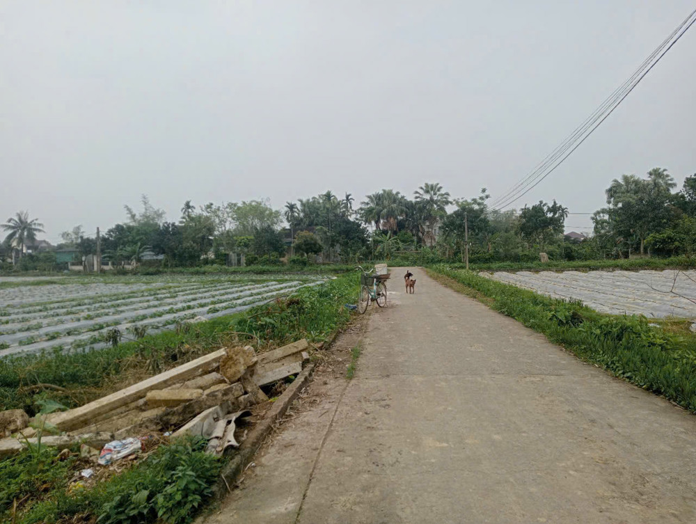 Bán lô đất 2 mặt tiền thôn mỹ Triều ,thạch tân.