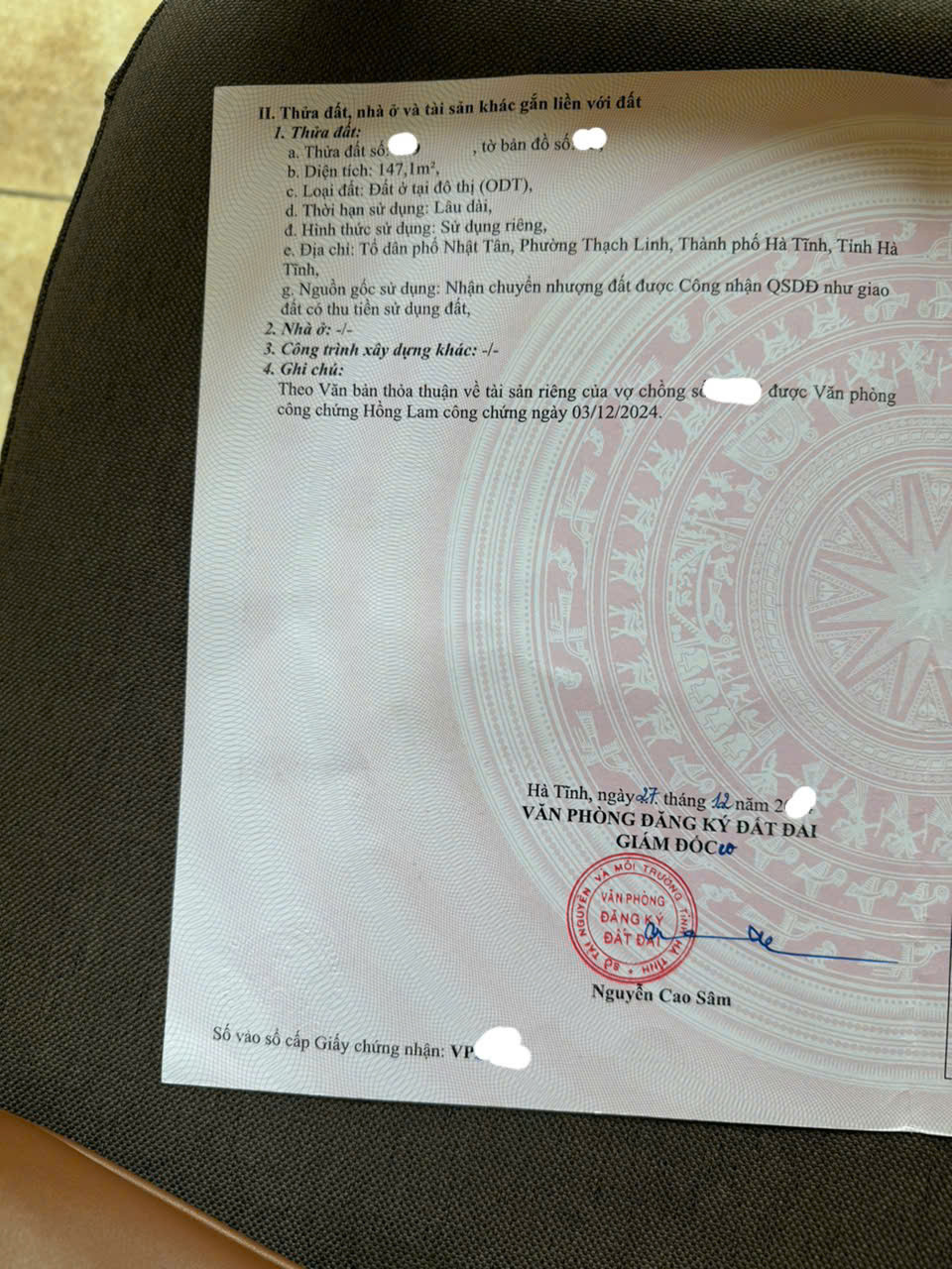 Lô đất hai mặt tiền,nhật tân,phường trần phú,tp hà tĩnh