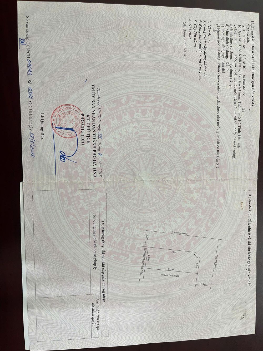 Bán đất qh Kinh Nam 2mt. Cách đặng tất 15m. Cách mai thúc loan 60m
