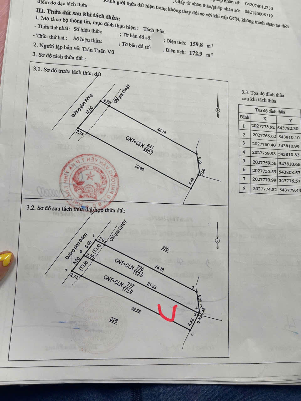Lô đất cực đẹp phường văn yên. Ngõ của đường lớn lê khôi.