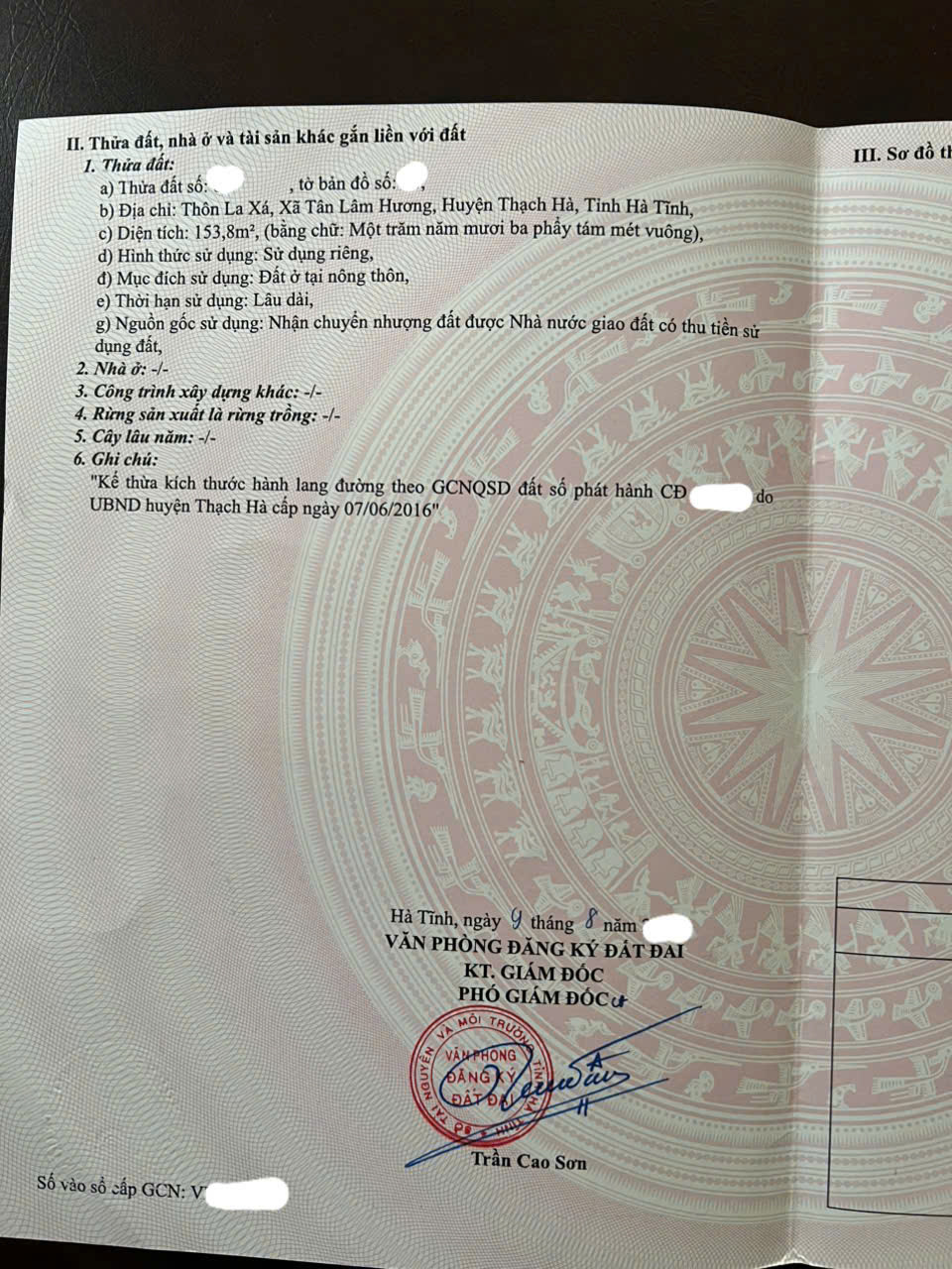 Lô đất mặt đường tỉnh  lộ 17,tân lâm hương.thạch tân cũ.hà tĩnh