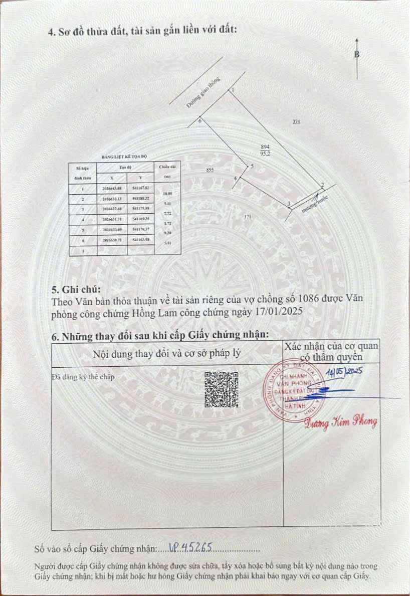 Lô đất giá rẻ tại làng cháo vịt thạch tân nay là phường hà huy tập mới