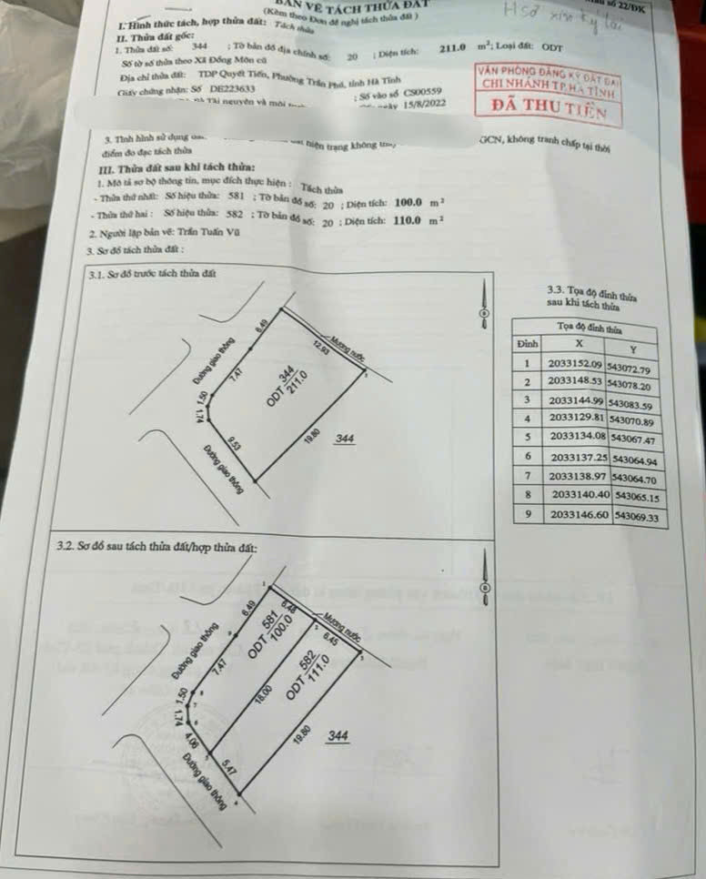 Chính chủ gửi bán lô đất rẻ tại phường đồng môn củ này thuộc phường Trần Phú 