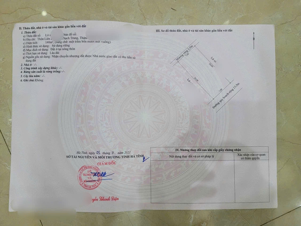 Lô đất quy hoạch đập rậm,liên phú,thạch trung cũ.hà tĩnh Lối hai đường mai lão bạng. Sát bên bệnh viện TTH