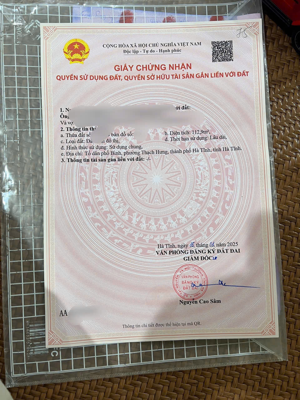 Mặt đường hải thượng, cách bvtp 100m. thuộc thạch hưng tp hà tĩnh