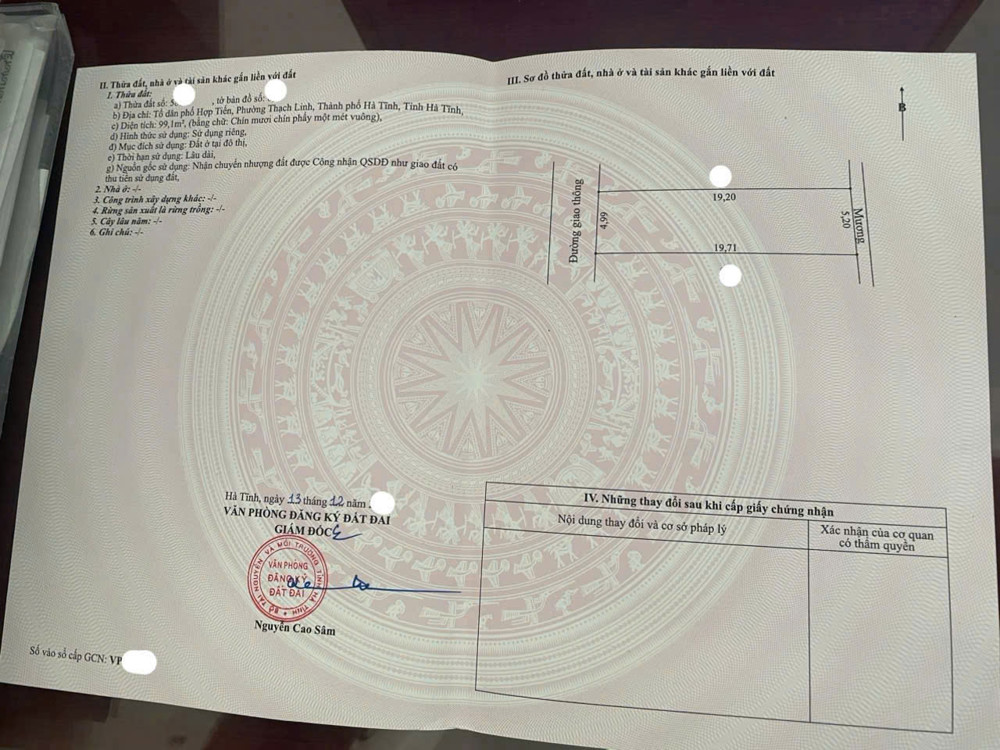 tổ dân phố hợp tiến,phường thạch linh,tp hà tĩnh. Đường bê tông 6m thông thoáng.đẹp không tì vết.cạnh khu sinh thái Green.