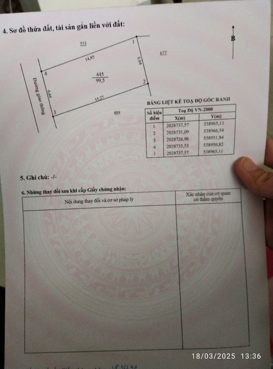 Lô đất đẹp mà rẻ ms ra thị trường. Thuộc tdp yên đồng phường trần phú