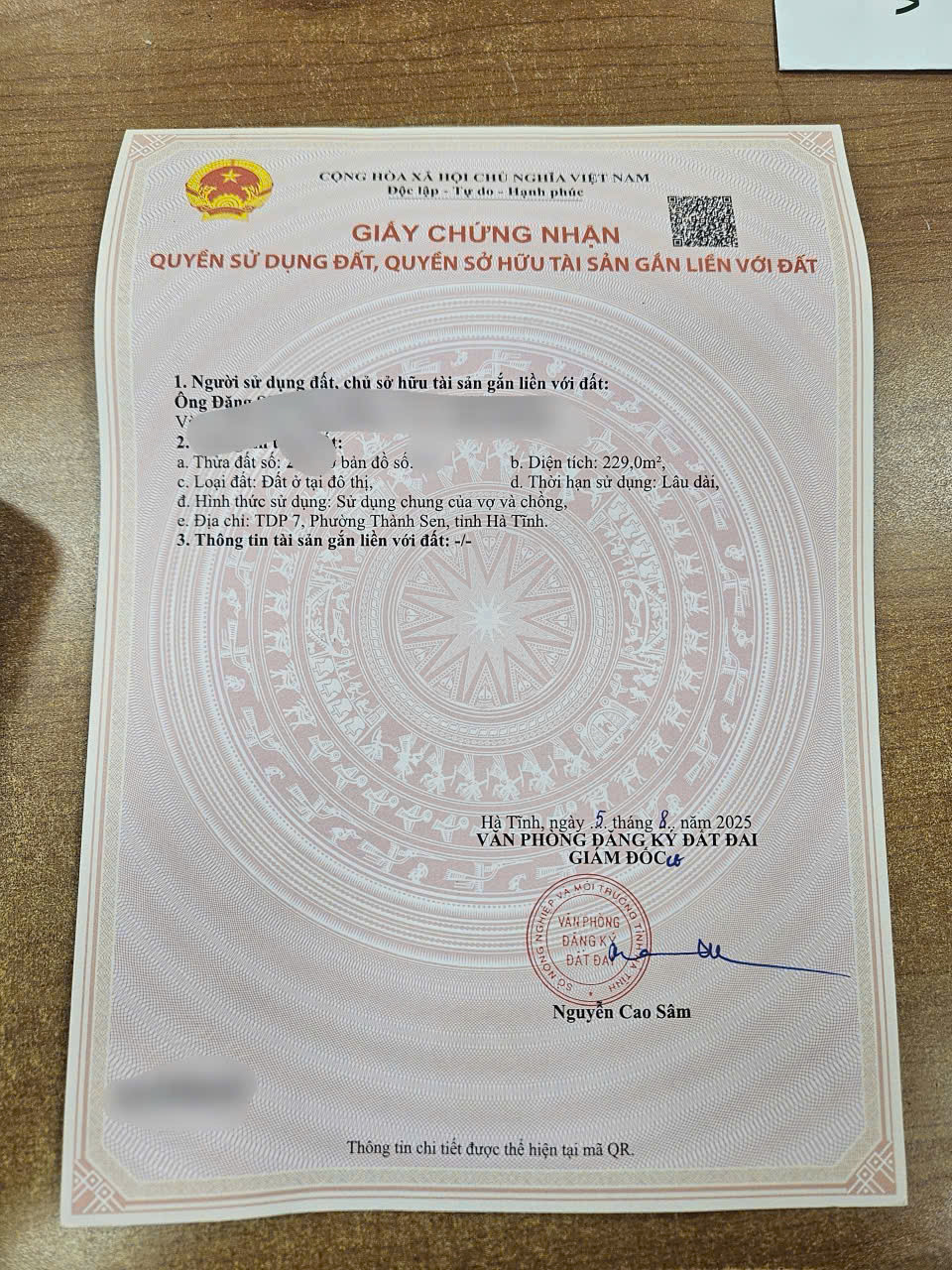 230 m2 đất trung tâm tp phường Bắc Hà.Ngõ đường Huy Tự vô 50 tới đất