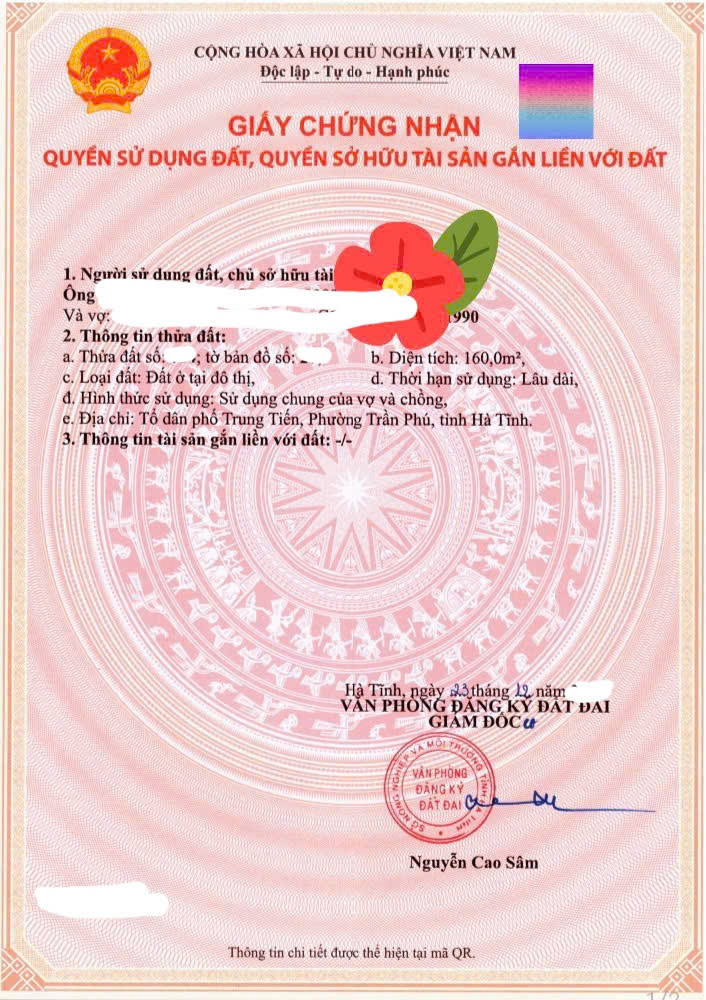 Lô đất quy hoạch trung tiến,phường đồng môn cũ.hà tĩnh