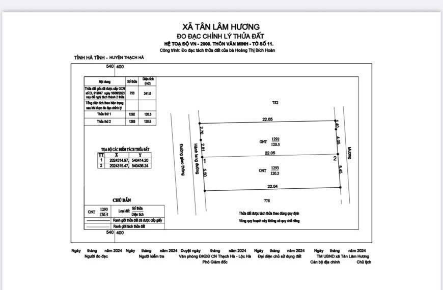 Quá đẹp Chỉ 1 tỷ 5xx triệu. Có ngay lô đất mặt đường kinh doanh trục đường liên xã văn minh thạch tân