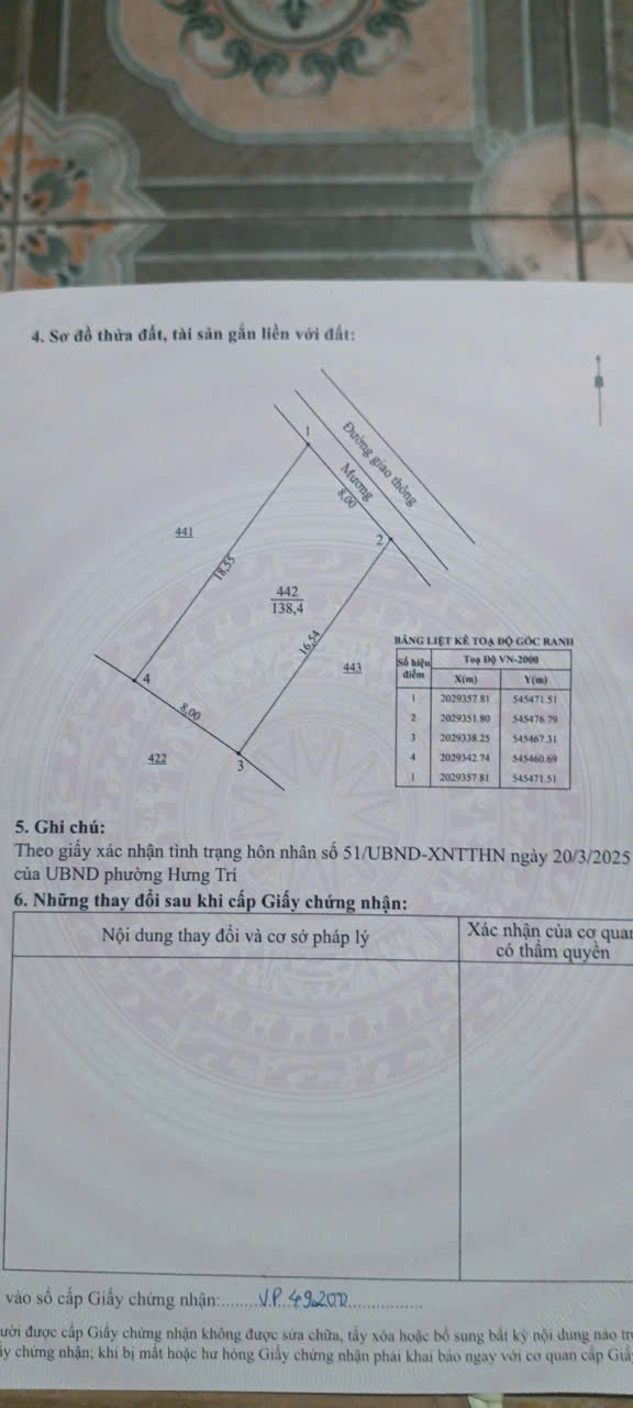 Một lô đất rất đẹp nằm tại tượng sơn. Làng gần cầu đò hà nhất