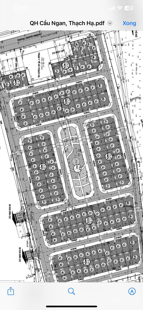 5 lô Qh đẹp cầu ngan phường thạch hạ. Đường 14m. Hạ tầng qh mới 