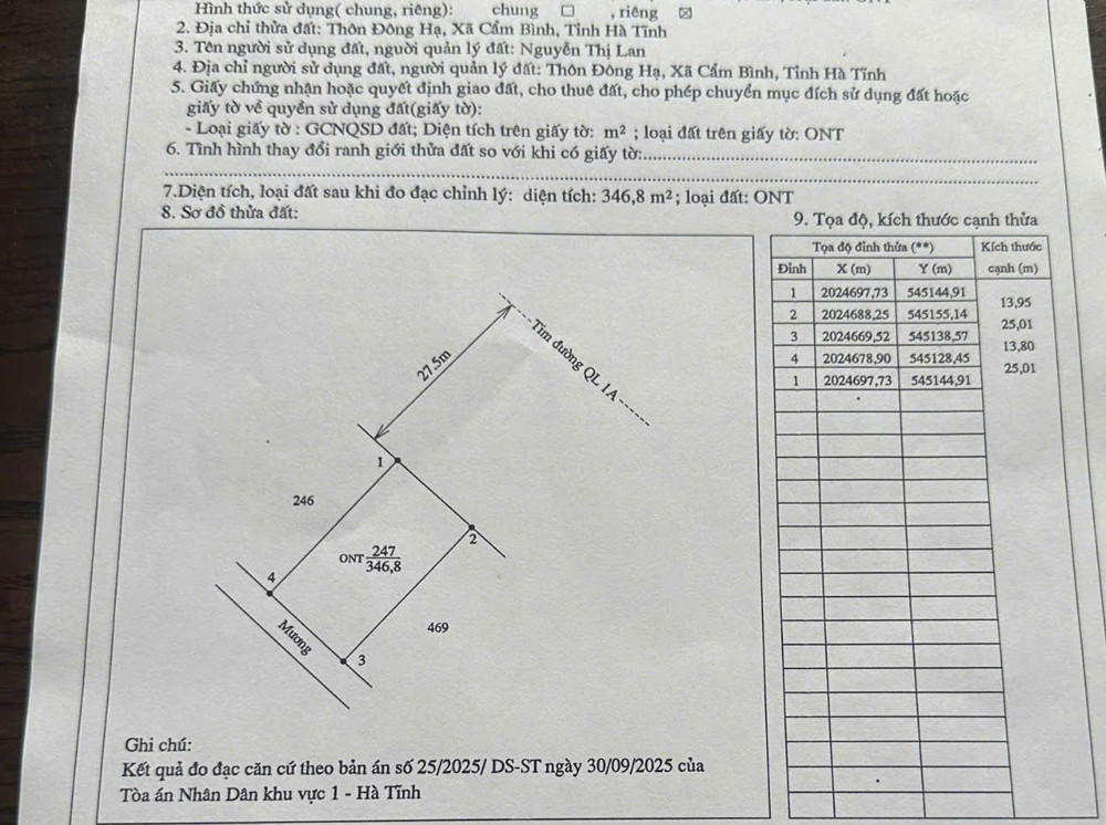 - Đất mặt đường kinh doanh 1A , Thuốc địa bà xã Cẩm vịnh ( cũ) - Cẩm Bình ( Mới) 