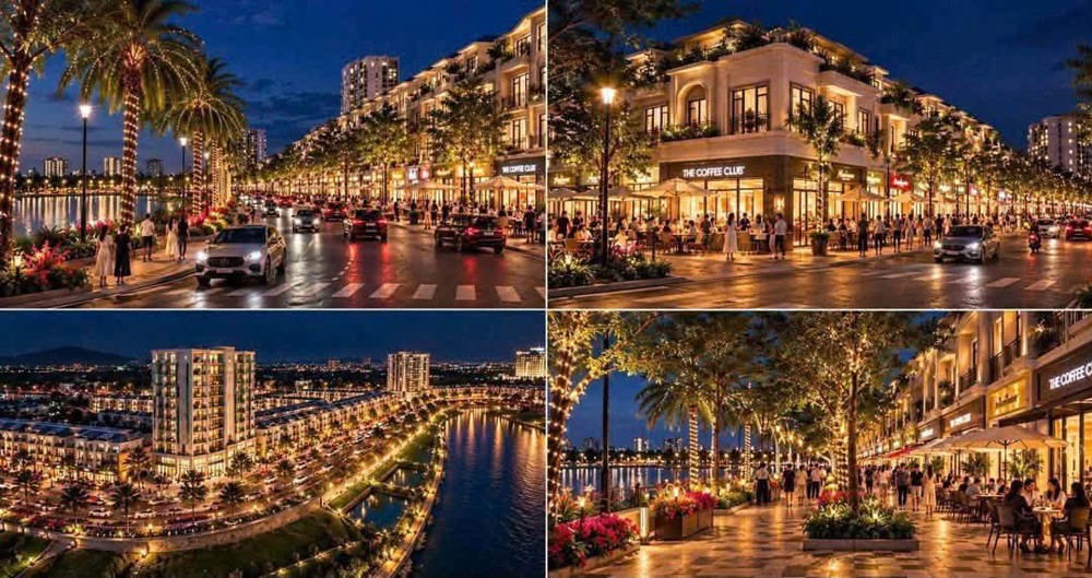 Phố hoa lệ tại khu đô thị ven sông cày thạch trung tp hà tĩnh