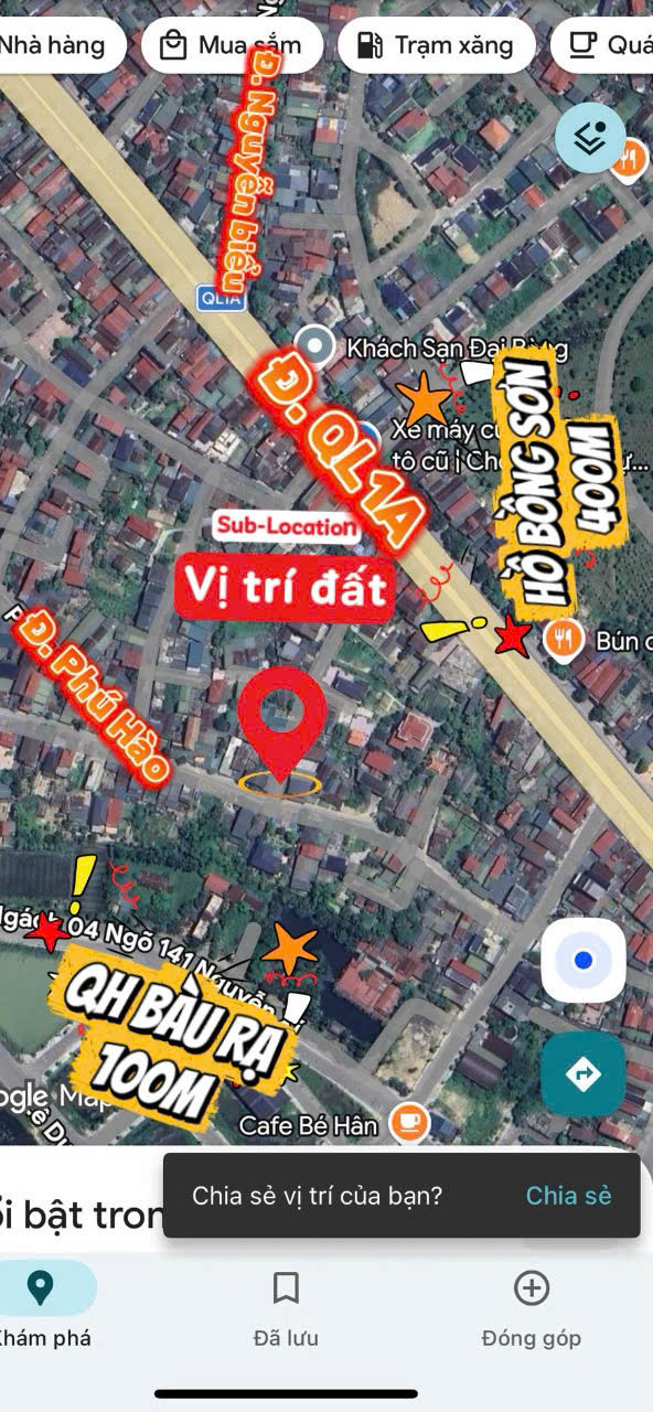 Lô đất mới ra lò Tại trung tâm tp hà tĩnh. Thuộc p hà huy tập cũ Ngõ chính của đường ql1a