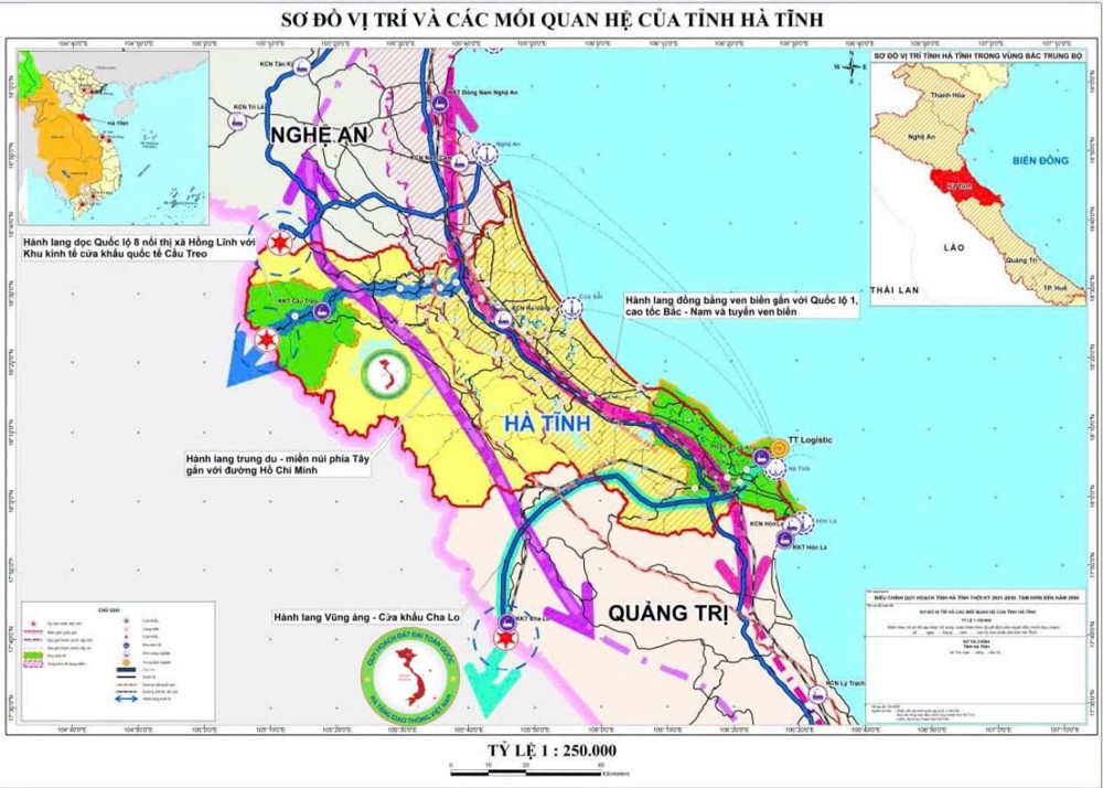 Quyết định điều chỉnh Quy hoạch tỉnh Hà Tĩnh thời kỳ 2021-2030: Định vị trung tâm công nghiệp, năng lượng và logistics Bắc Trung Bộ